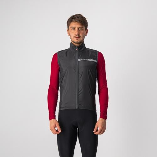 Castelli Squadra Stretch Vest - Light Black/Dark Gray (Grösse: 2XL) von Castelli