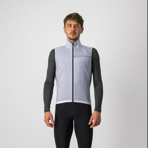 Castelli Squadra Stretch Vest - Silver Gray/Dark Gray (Grösse: M) von Castelli