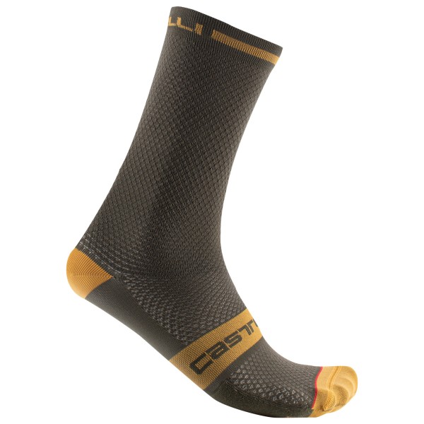 Castelli - Superleggera T 18 Sock - Velosocken Gr L/XL braun von Castelli