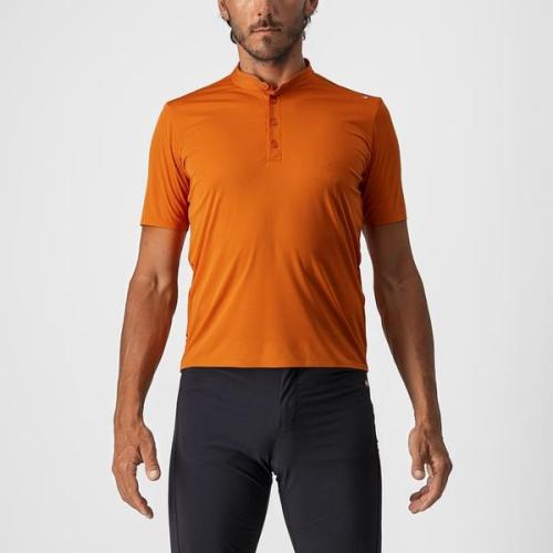 Castelli Tech 2 Polo - Orange Rust (Grösse: XS) von Castelli