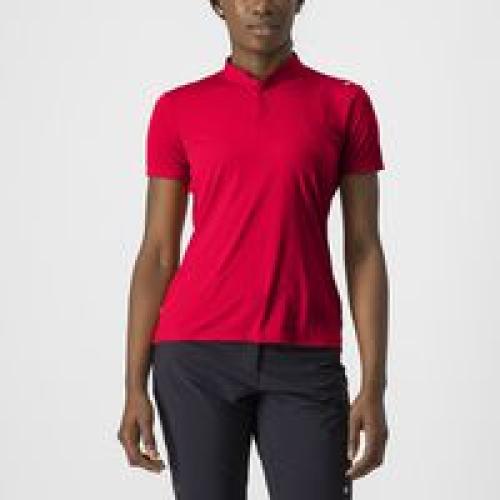 Castelli Tech 2 W Polo - Hibiscus (Grösse: S) von Castelli