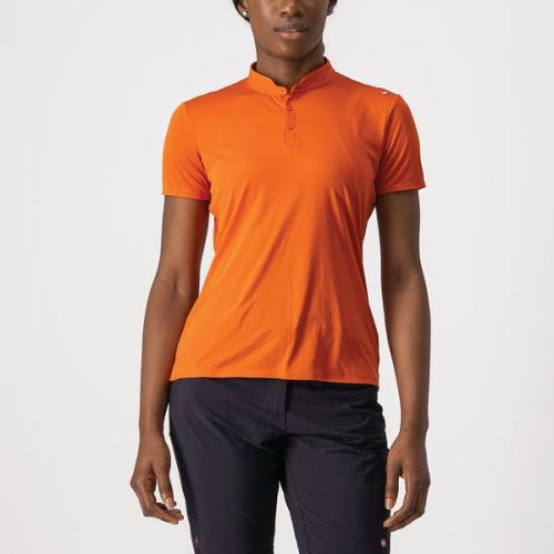 Castelli Tech 2 W Polo - Orange Rust (Grösse: M) von Castelli