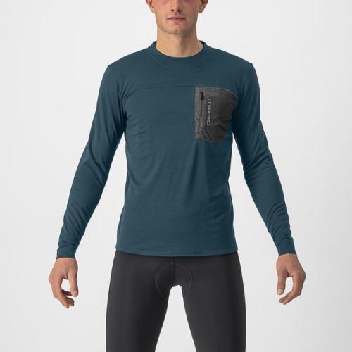 Castelli Unlimited Merino Long Sleeve - Deep Teal (Grösse: XL) von Castelli