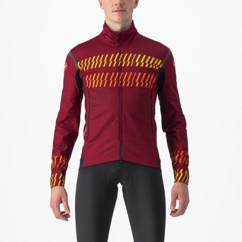 Castelli Unlimited Perfetto RoS 2 Jacket - Bordeaux/Goldenrod-Orange Rust (Grösse: 2XL) von Castelli