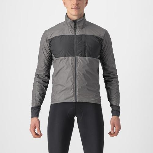 Castelli Unlimited Puffy Jacket - Nickel Gray/Dark Gray (Grösse: S) von Castelli