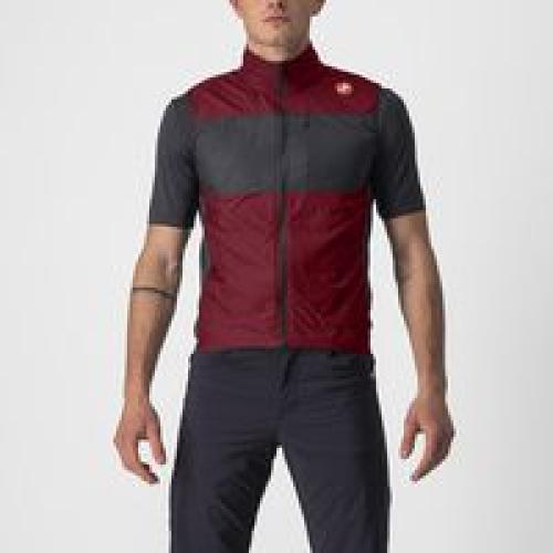 Castelli Unlimited Puffy Vest - Bordeaux/Black (Grösse: S) von Castelli
