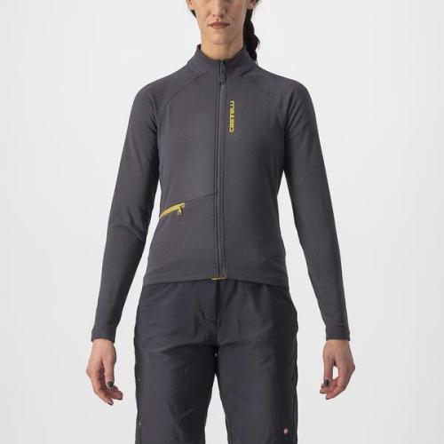 Castelli Unlimited Trail W Jersey - Dark Gray/Goldenrod (Grösse: M) von Castelli