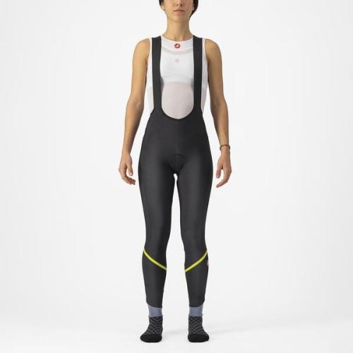 Castelli Velocissima DT Bibtight - Black/Electric Lime-Silver Reflex (Grösse: XL) von Castelli