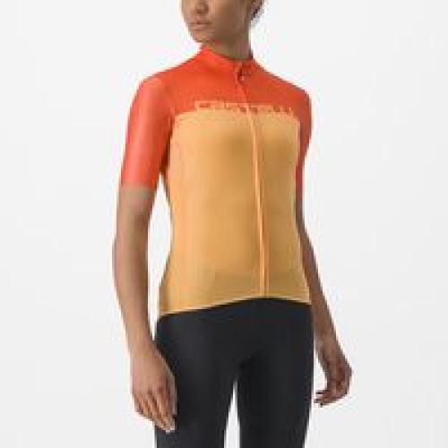 Castelli Velocissima Jersey - Soft Orange/Scarlet Ibis (Grösse: S) von Castelli