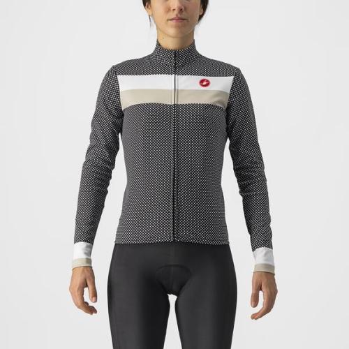 Castelli Volare LS Jersey - Black/White-Chalk (Grösse: L) von Castelli