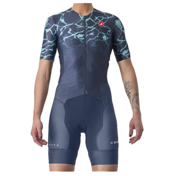 Castelli - Women's Free Sanremo 2 Suit Short SL - Veloeinteiler Gr S blau von Castelli