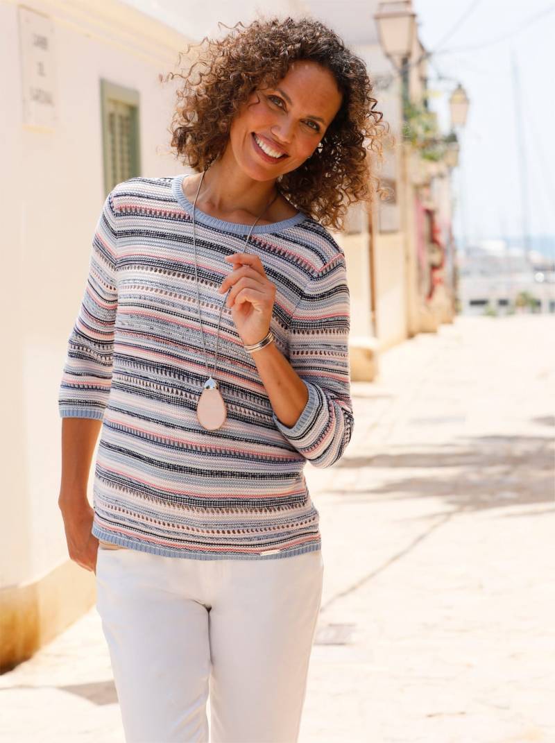 Casual Looks 3/4 Arm-Pullover »Streifenpullover« von Casual Looks