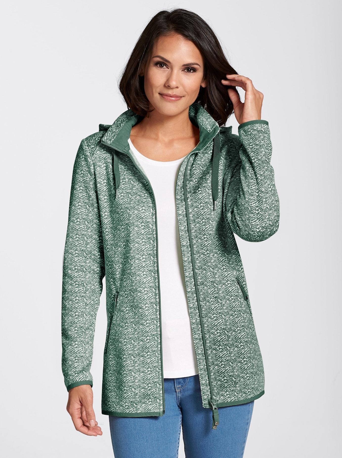 Casual Looks Kapuzenfleecejacke Casual Looks Kapuzenfleecejacke von Casual Looks