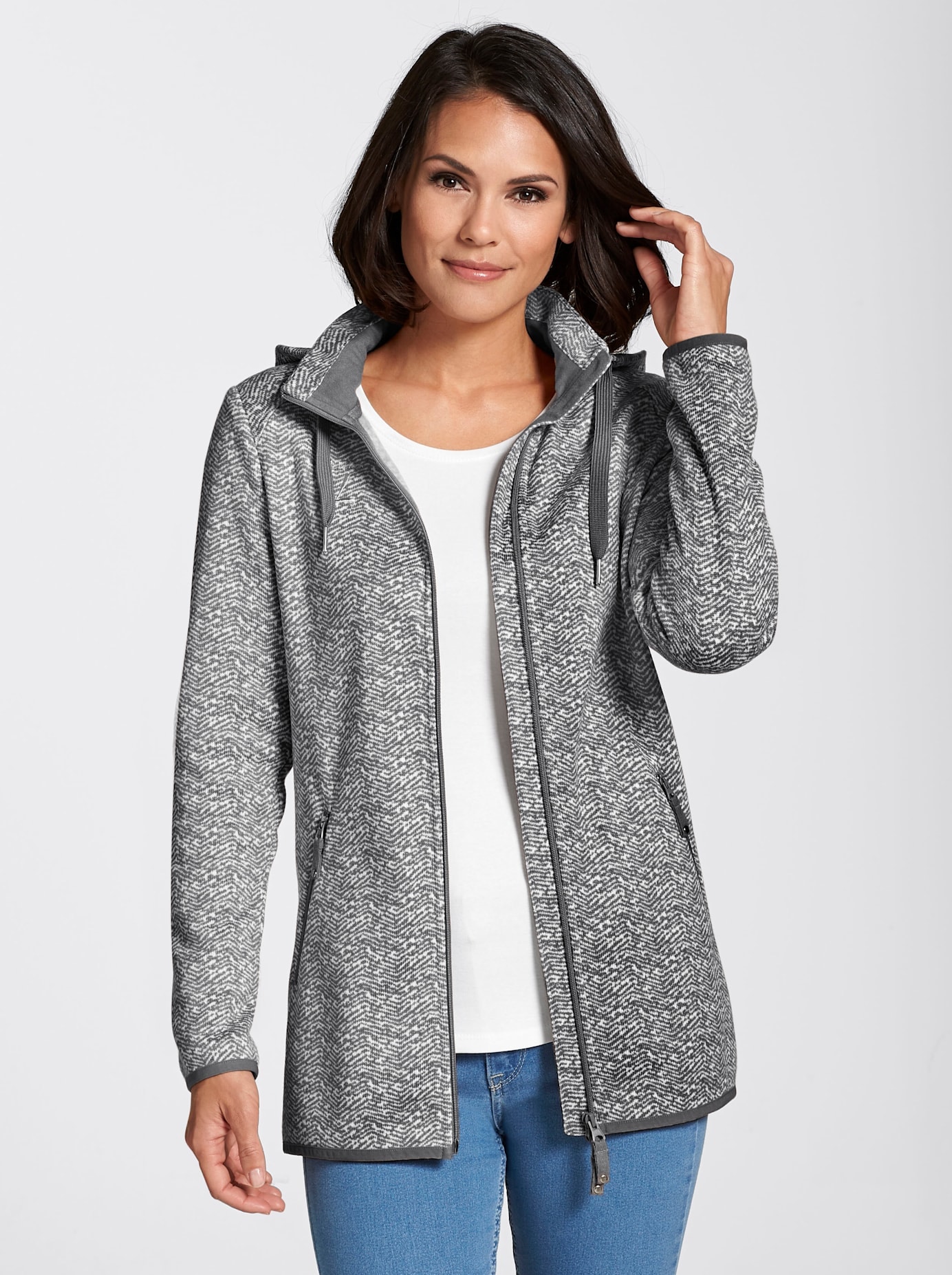 Casual Looks Kapuzenfleecejacke Casual Looks Kapuzenfleecejacke von Casual Looks