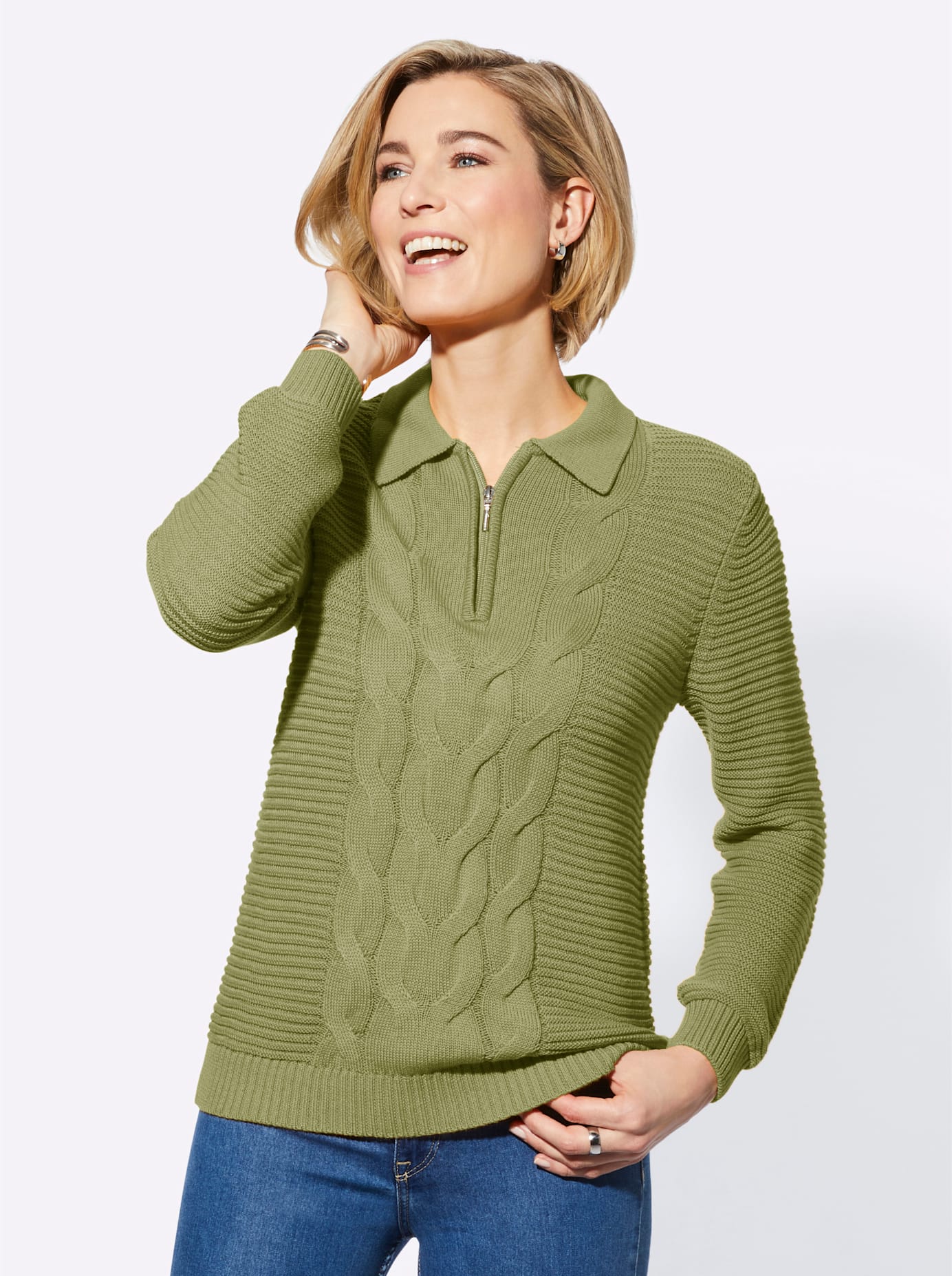 Casual Looks Polokragenpullover »Pullover« von Casual Looks