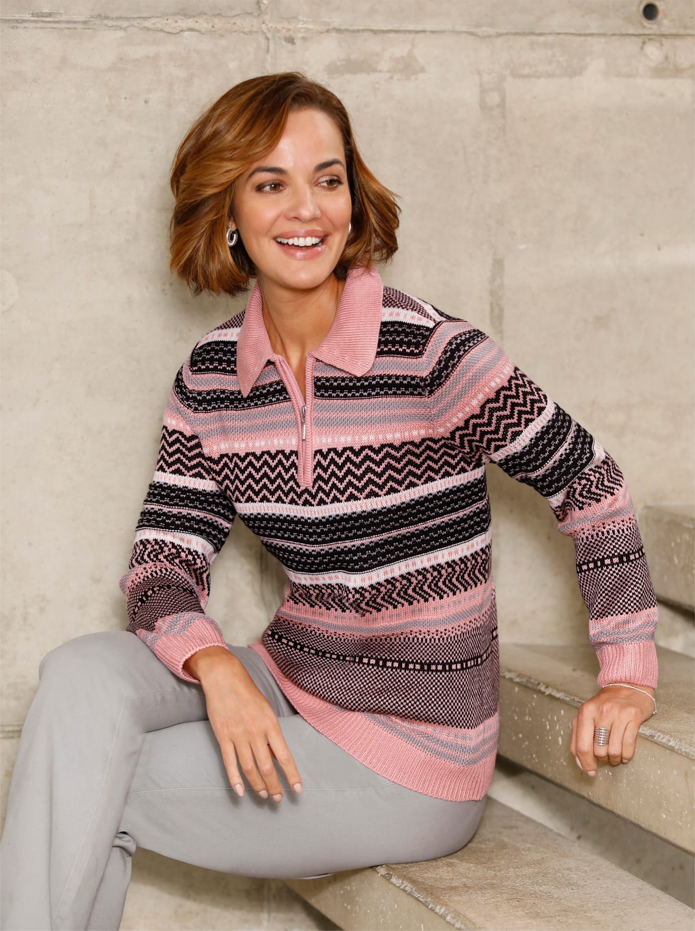 Casual Looks Polokragenpullover »Pullover« von Casual Looks