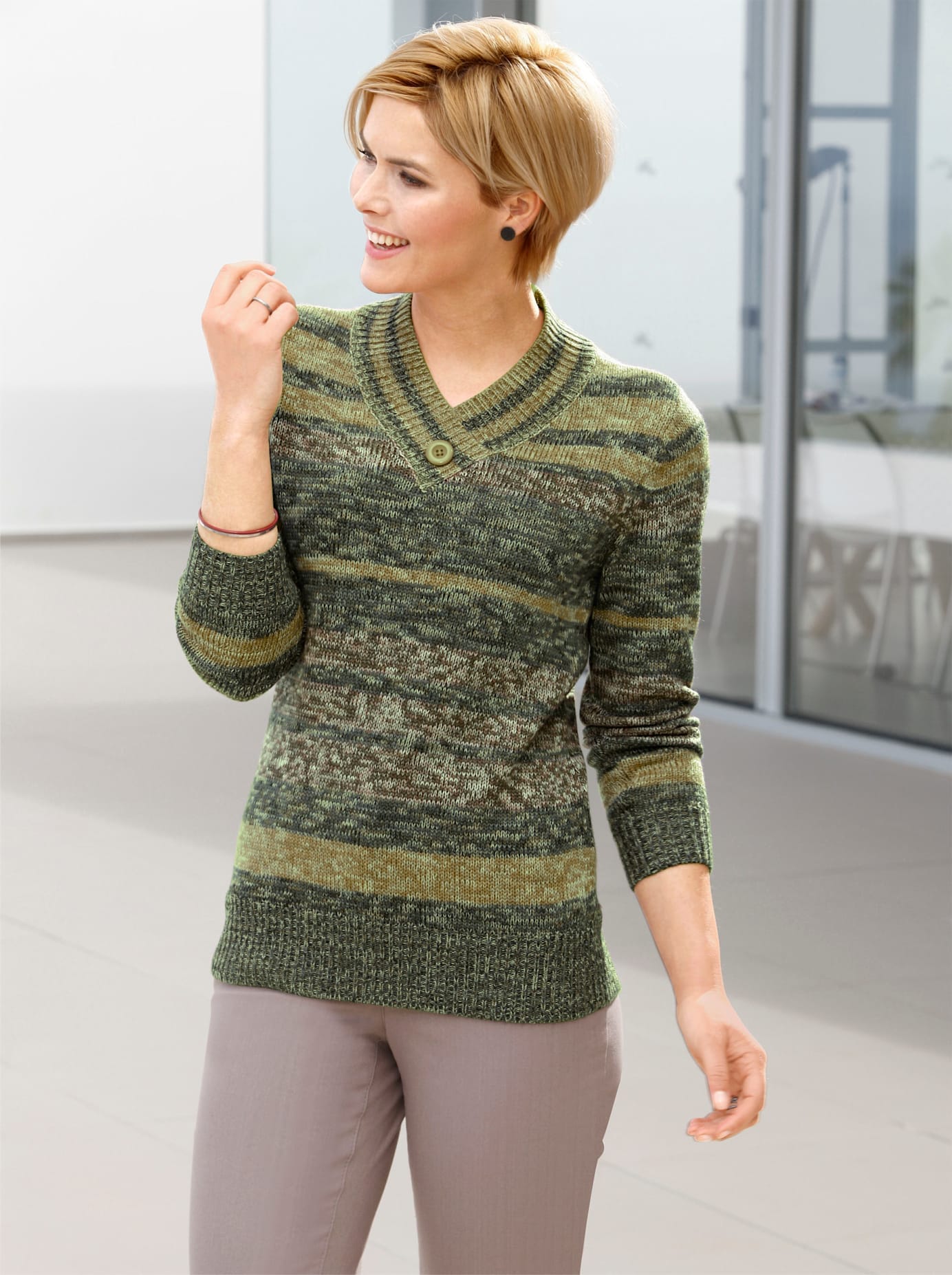 Casual Looks V-Ausschnitt-Pullover »Pullover« von Casual Looks