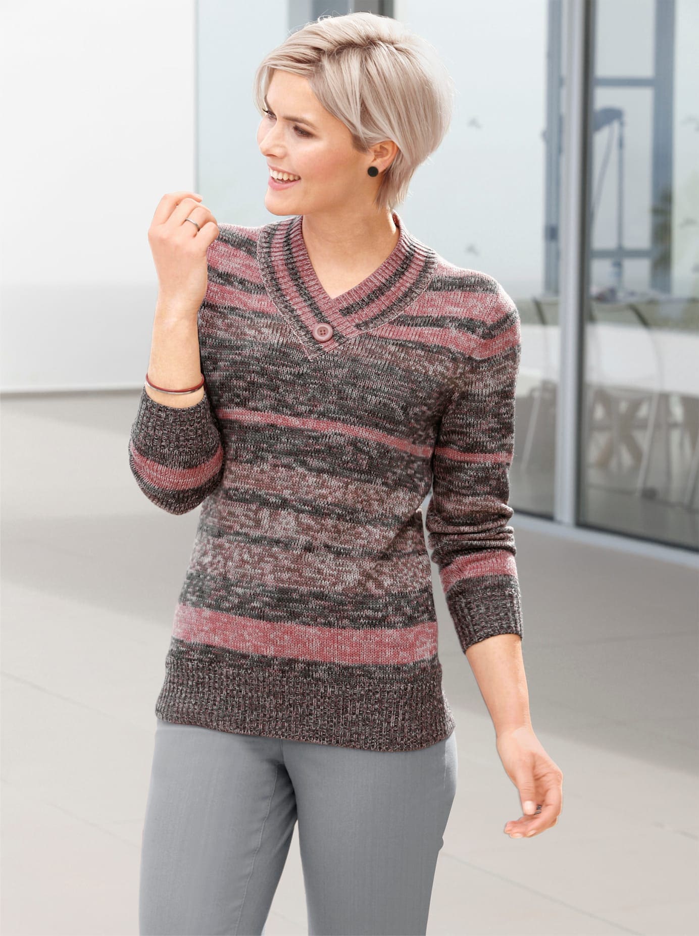 Casual Looks V-Ausschnitt-Pullover »Pullover« von Casual Looks