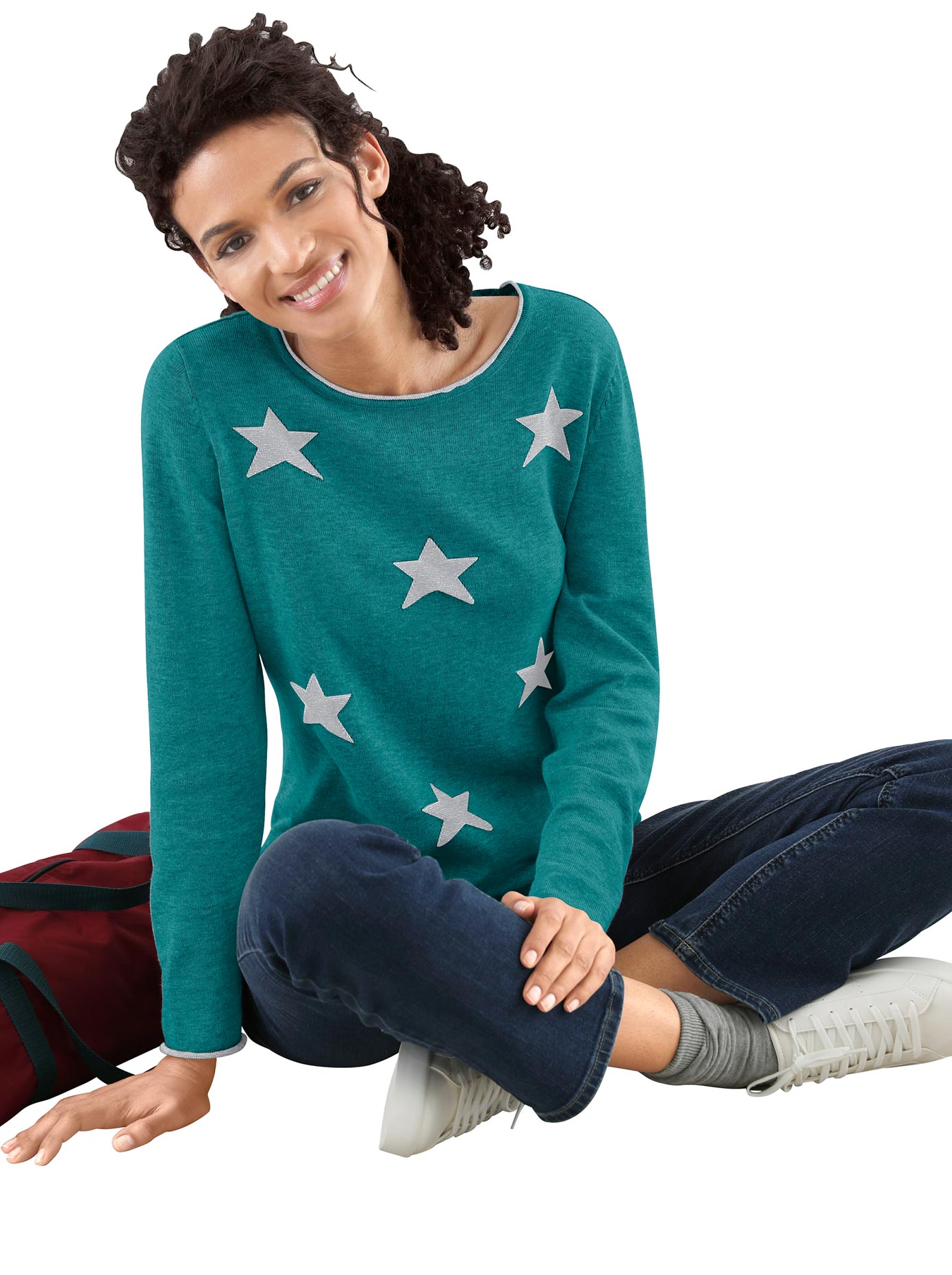 Casual Looks Rundhalspullover »Pullover« von Casual Looks