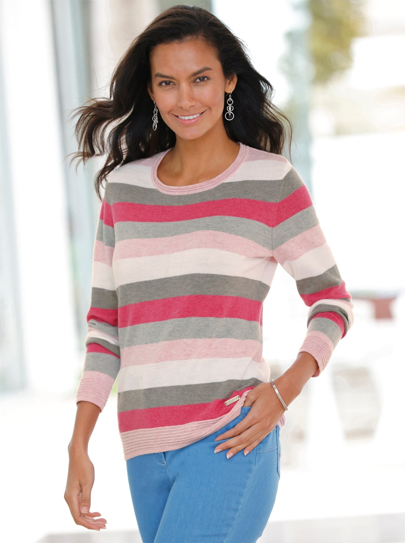 Casual Looks Rundhalspullover »Pullover« von Casual Looks