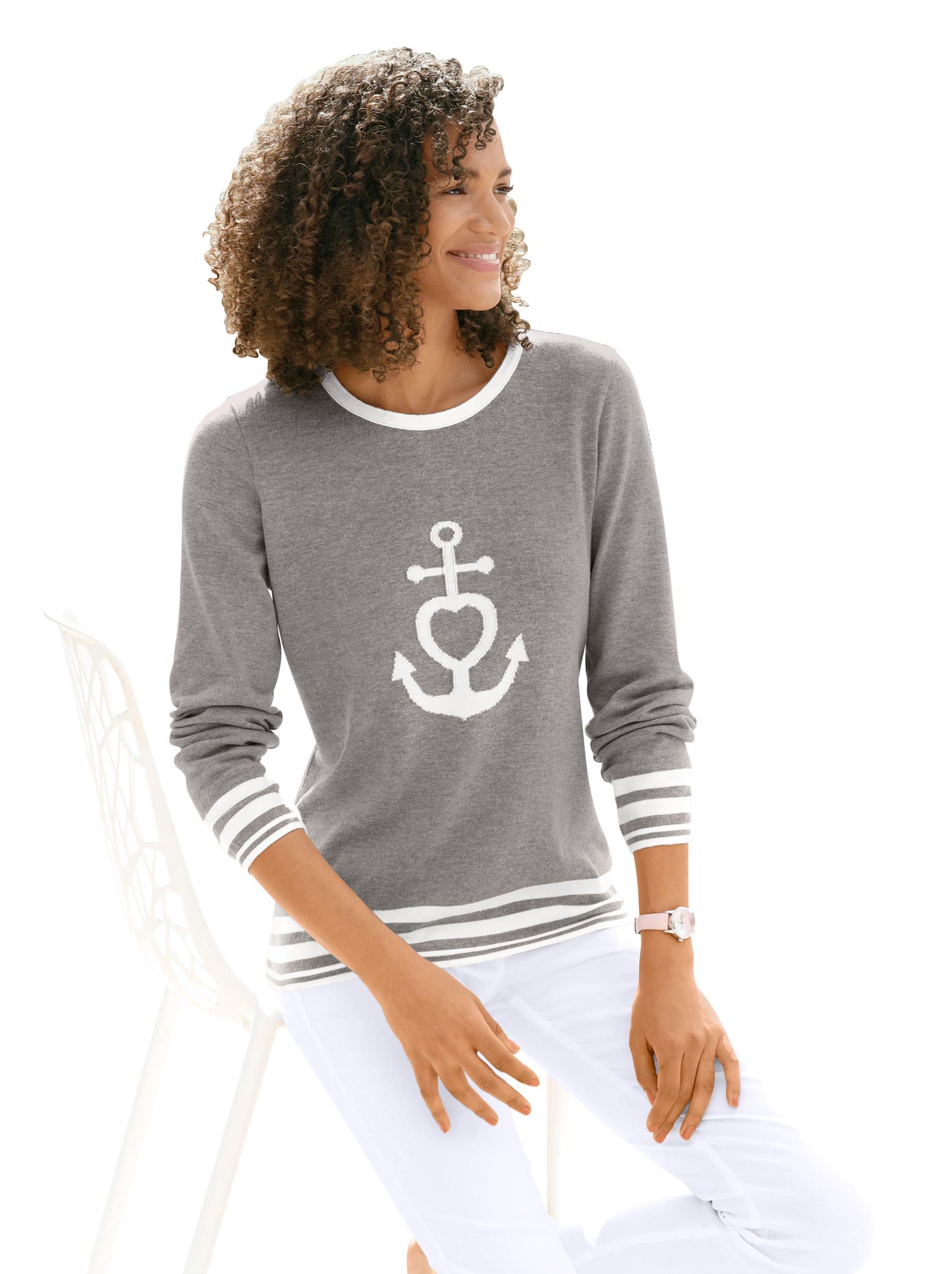 Casual Looks Rundhalspullover »Pullover« von Casual Looks