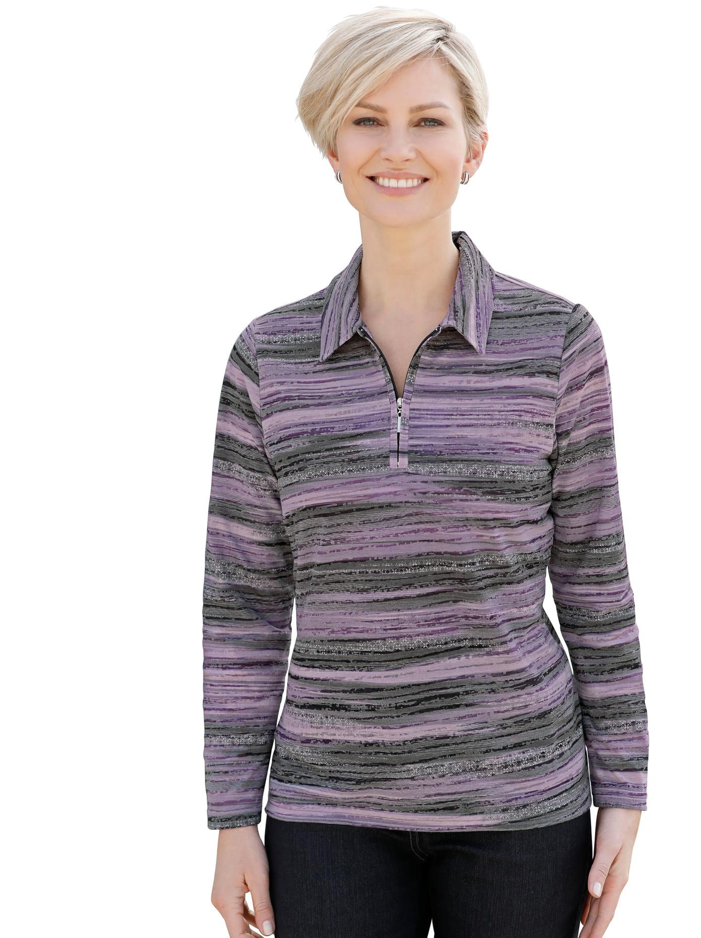 Casual Looks Langarm-Poloshirt »Shirt«, (1 tlg.) von Casual Looks