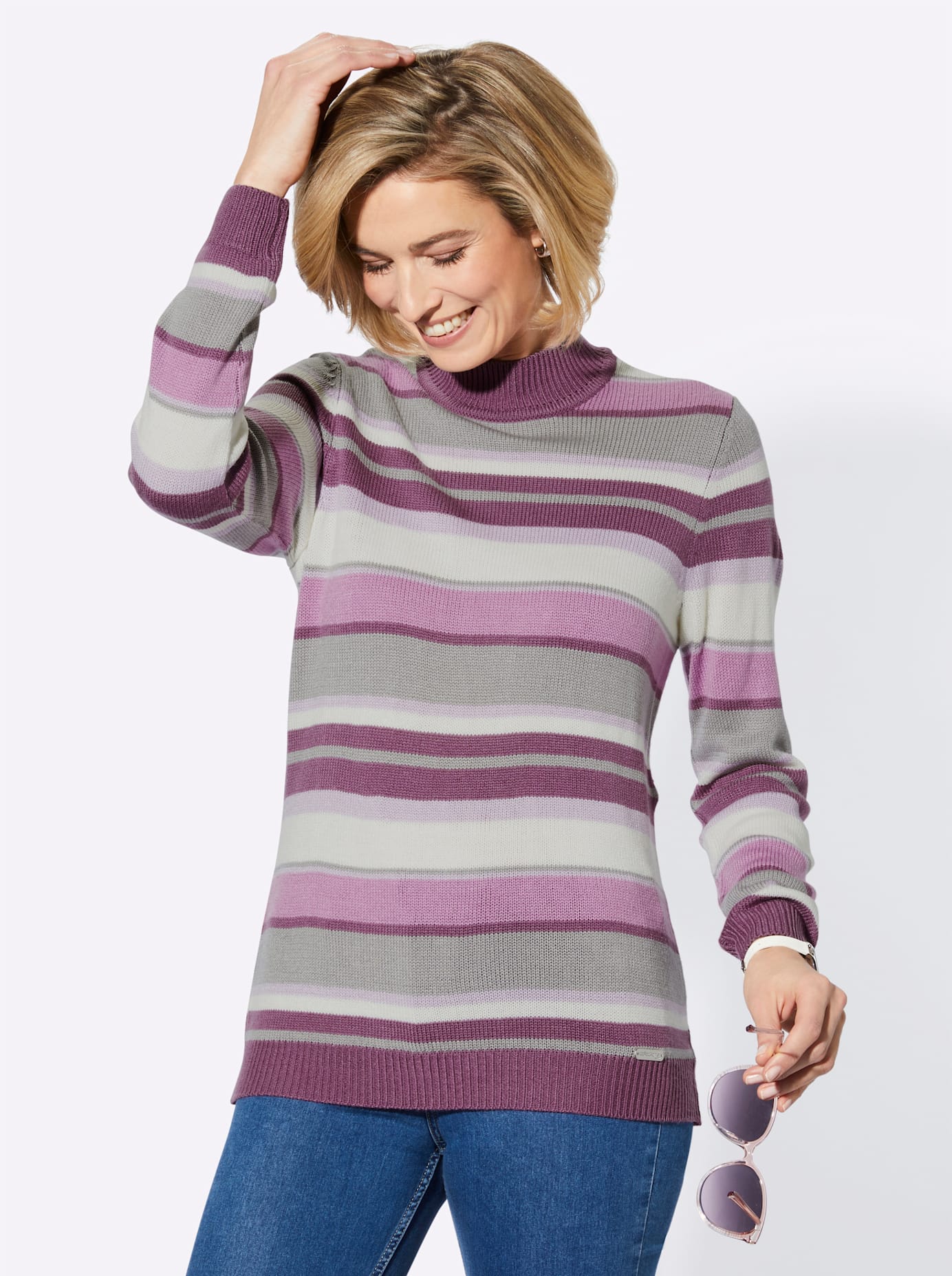 Casual Looks Stehkragenpullover »Pullover« von Casual Looks