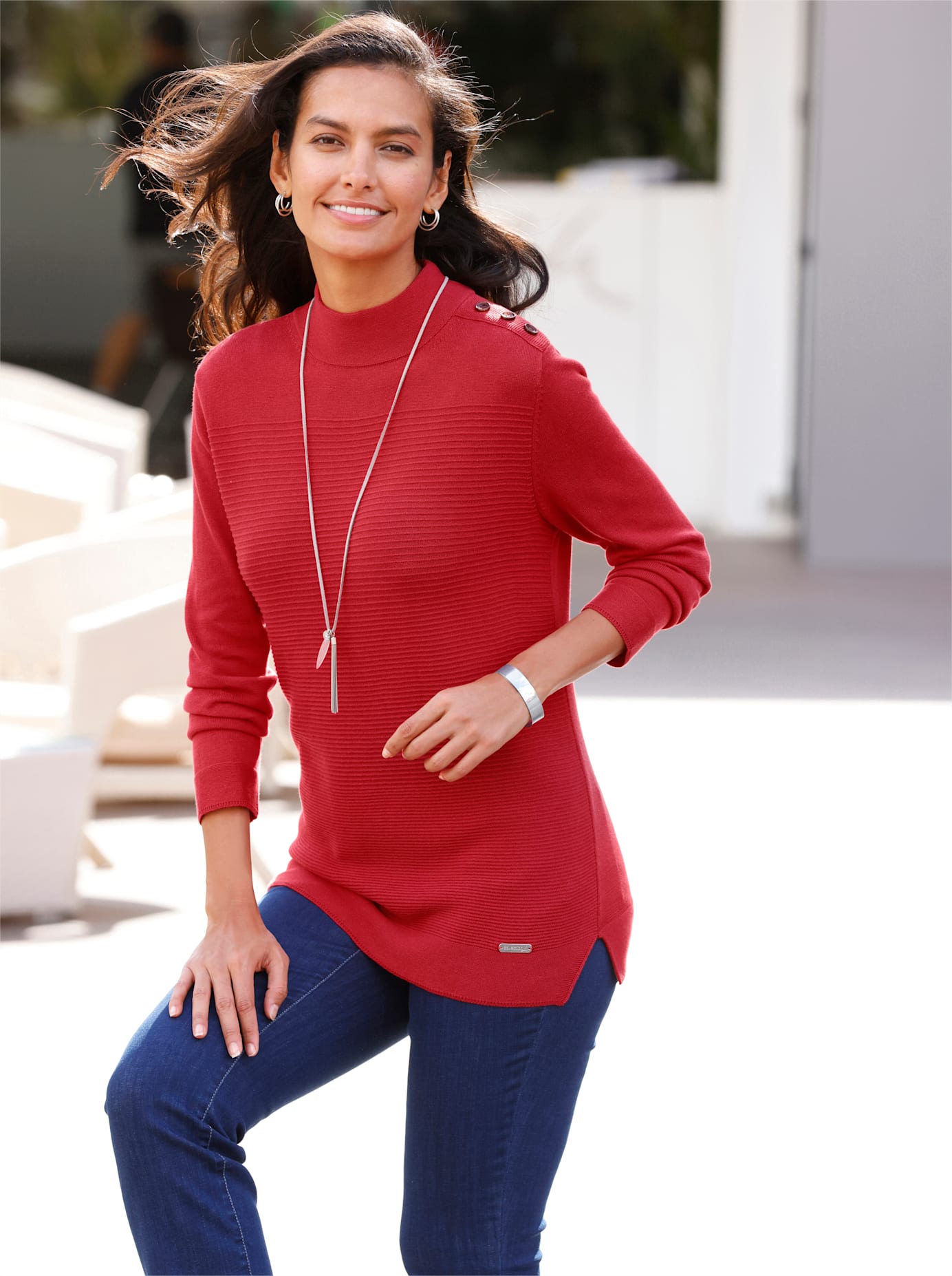 Casual Looks Stehkragenpullover »Stehkragen-Pullover« von Casual Looks