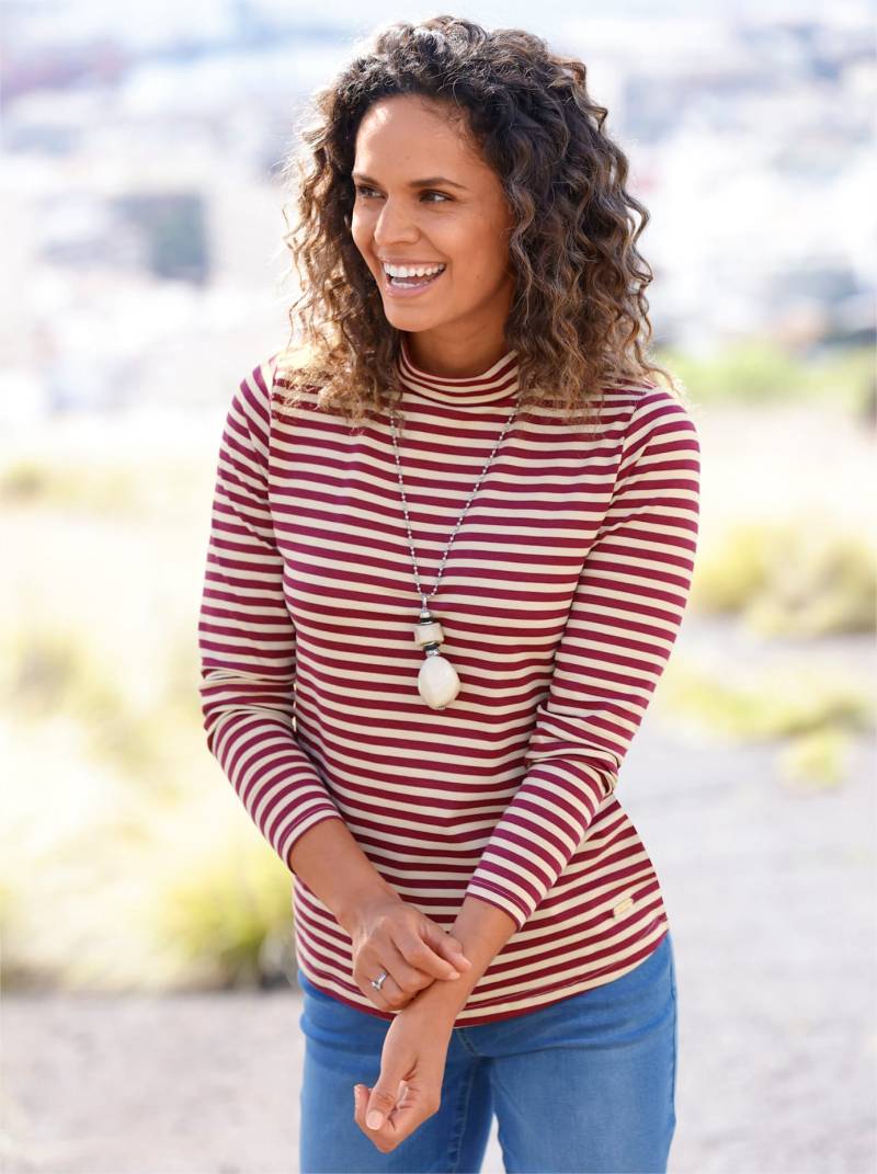 Casual Looks Stehkragenshirt »Ringelshirt«, (1 tlg.) von Casual Looks