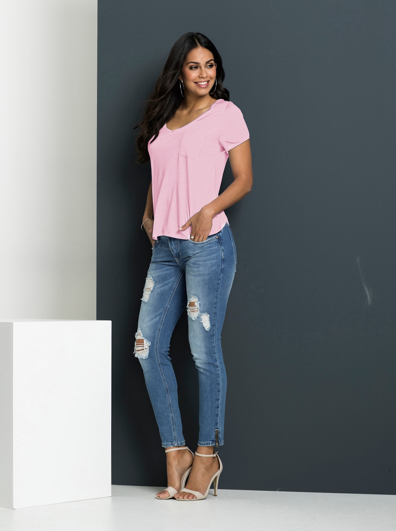 Casual Looks V-Shirt »Shirt«, (1 tlg.) von Casual Looks