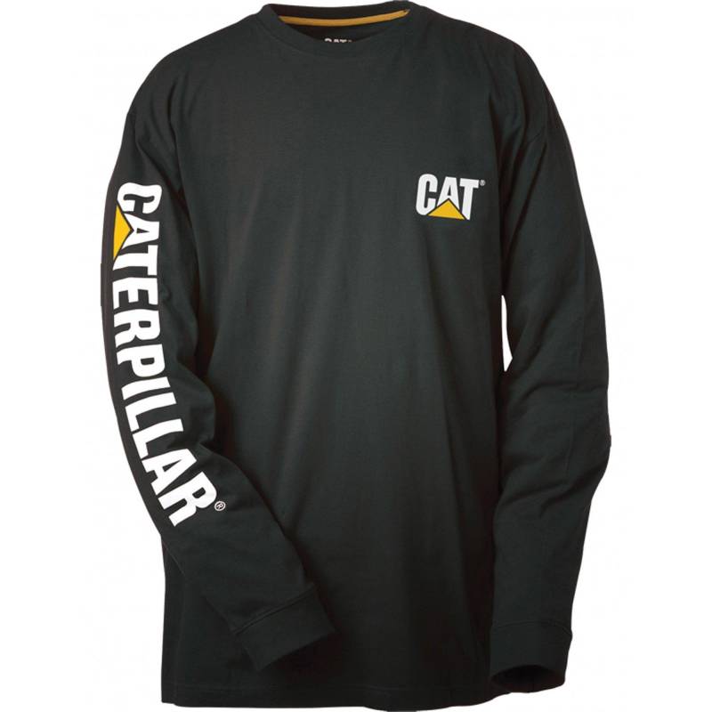 Langarm Tshirt Herren Schwarz L von Caterpillar