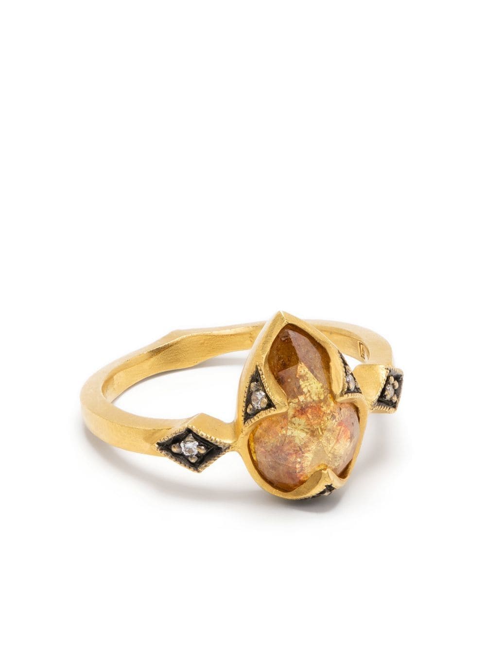 Cathy Waterman 22kt gold thorn prong diamond ring von Cathy Waterman