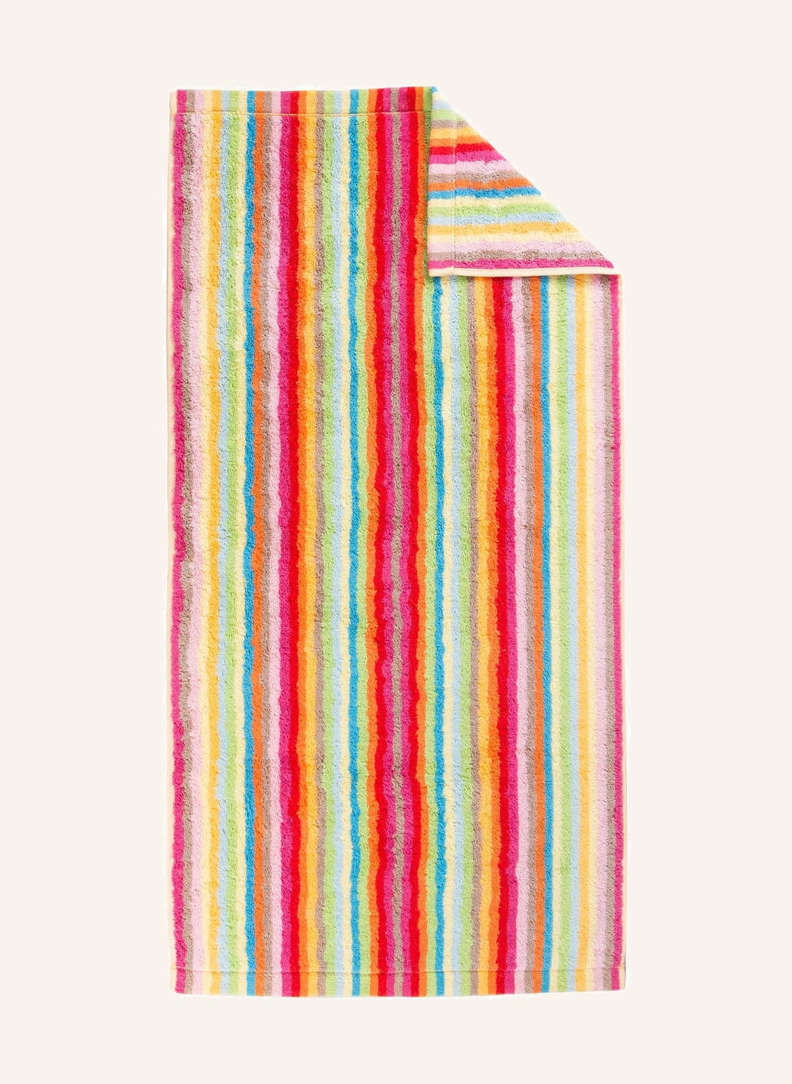 Cawö Handtuch Lifestyle Streifen pink von Cawö