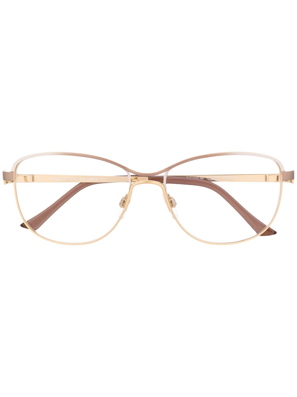 Cazal 1244 rectangular-frame glasses - Gold von Cazal