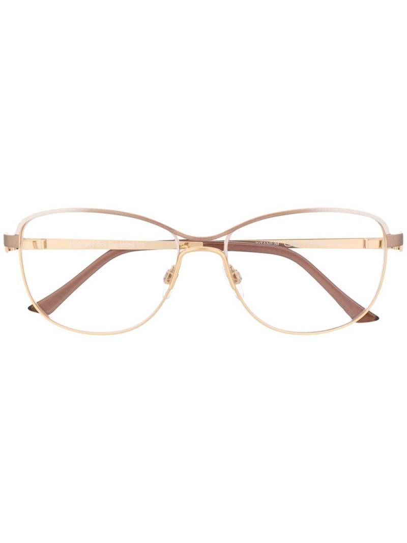 Cazal 1244 rectangular-frame glasses - Gold von Cazal