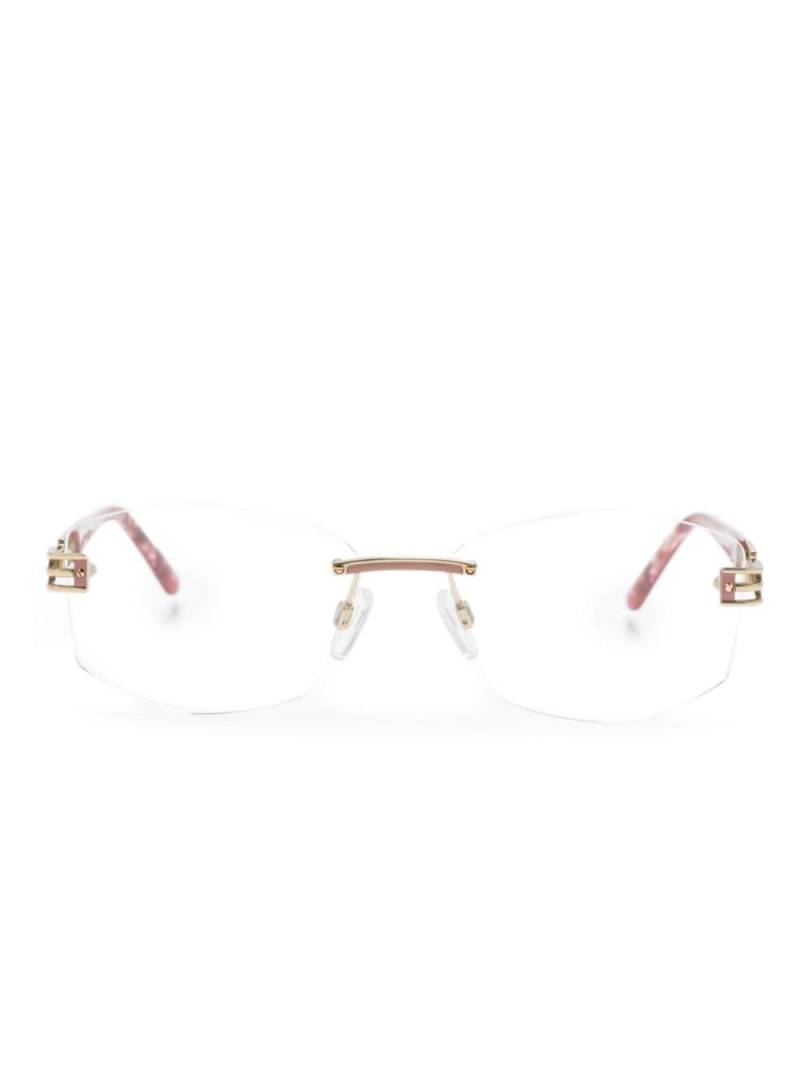 Cazal 4302 rectangle-frame glasses - Pink von Cazal