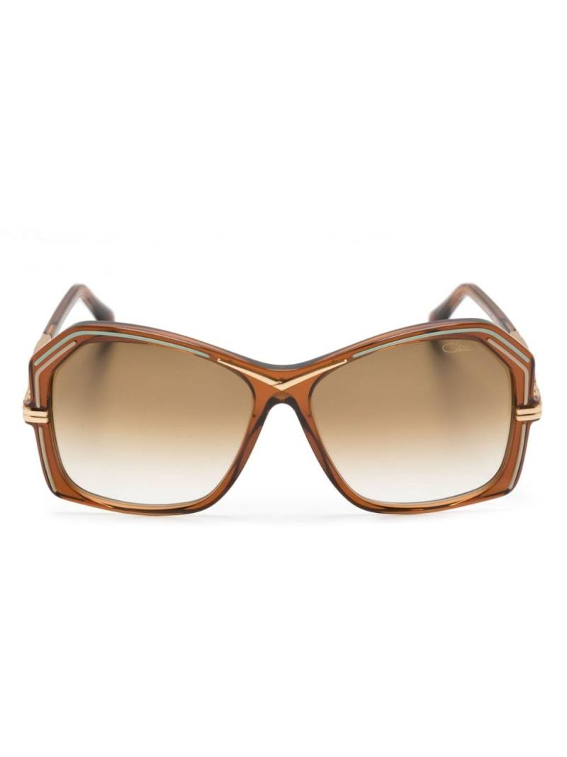 Cazal 8510 geometric-frame sunglasses - Brown von Cazal