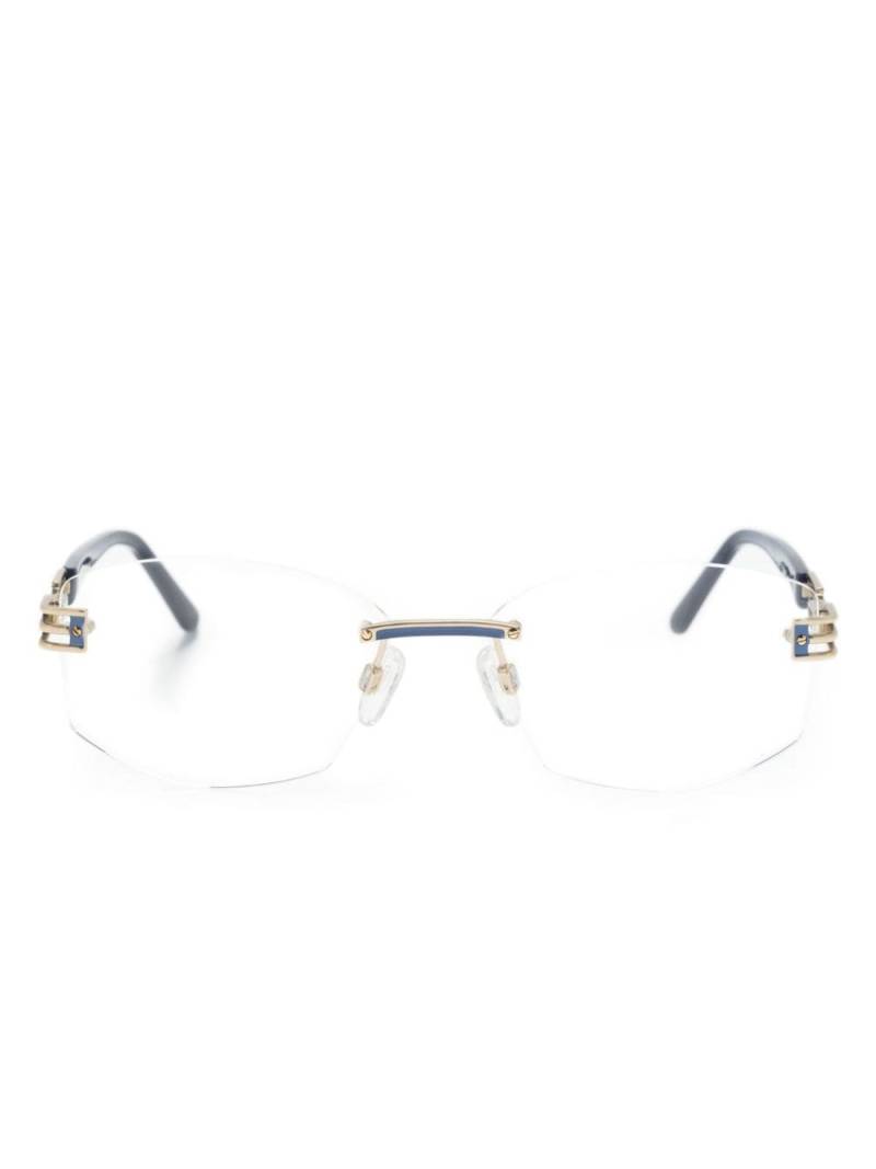 Cazal rectangle-frame glasses - Blue von Cazal