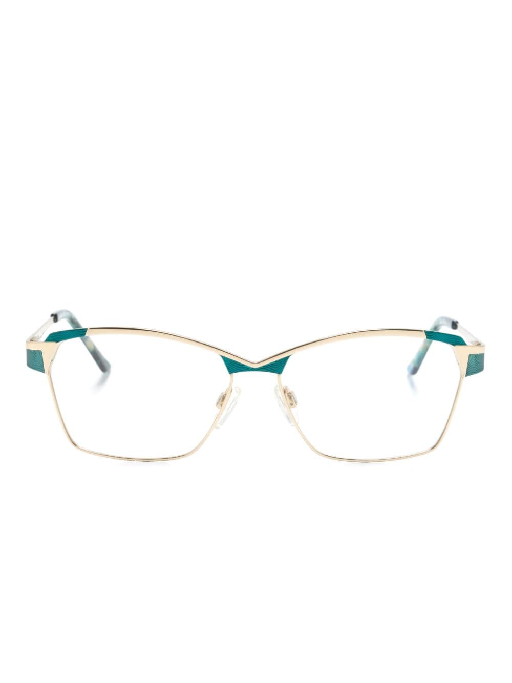 Cazal rectangle-frame glasses - Green von Cazal