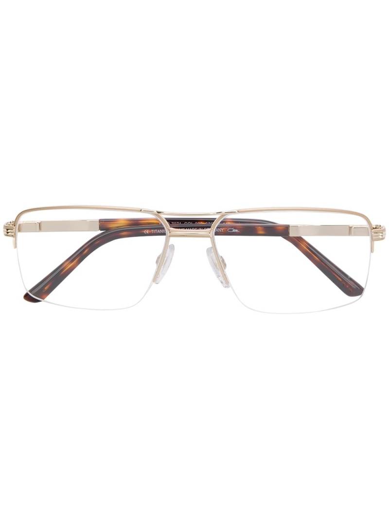 Cazal rectangular frame glasses - Gold von Cazal