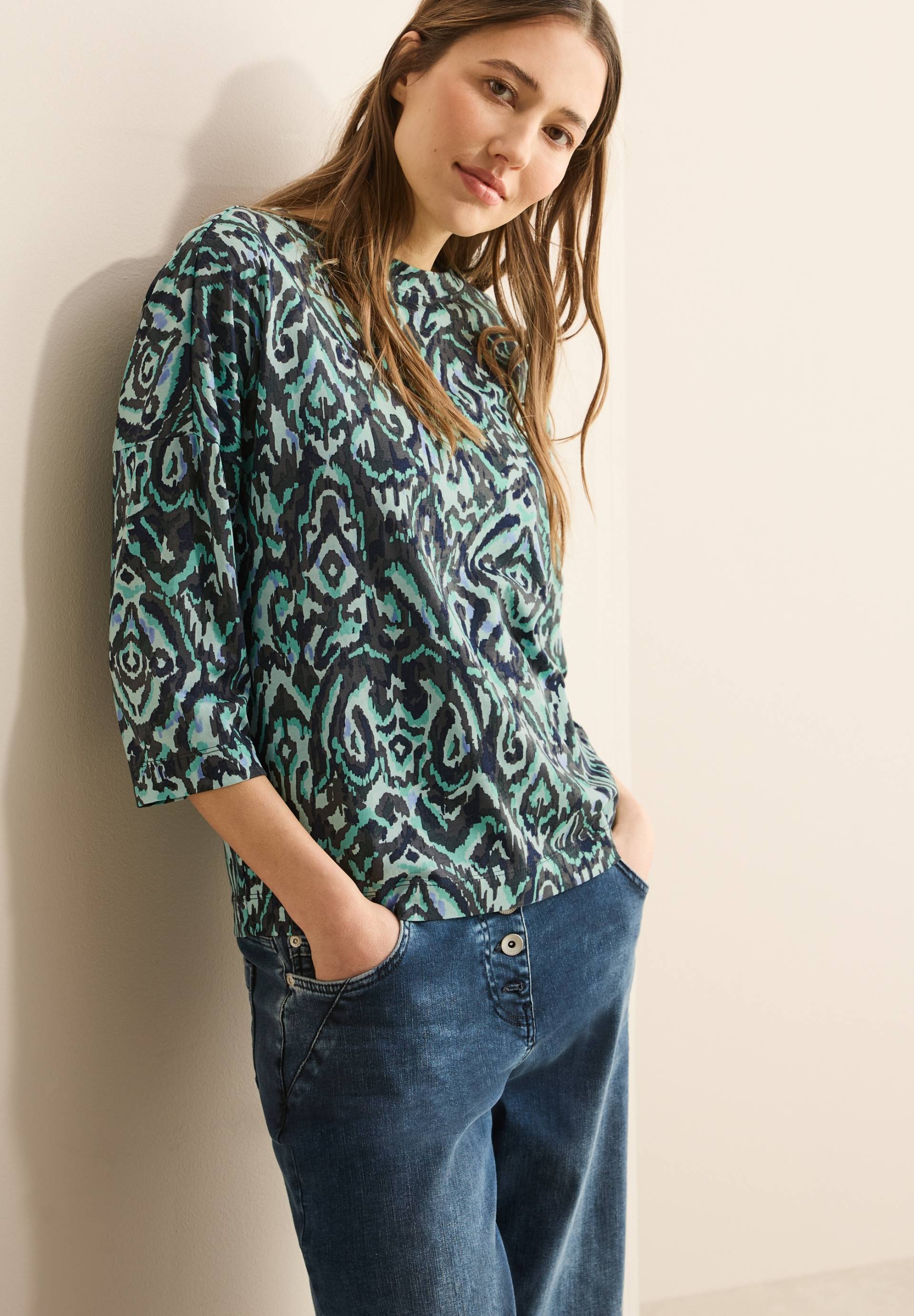 Cecil 3/4-Arm-Shirt, mit All-Over Print Cecil 3/4-Arm-Shirt, mit All-Over Print von Cecil