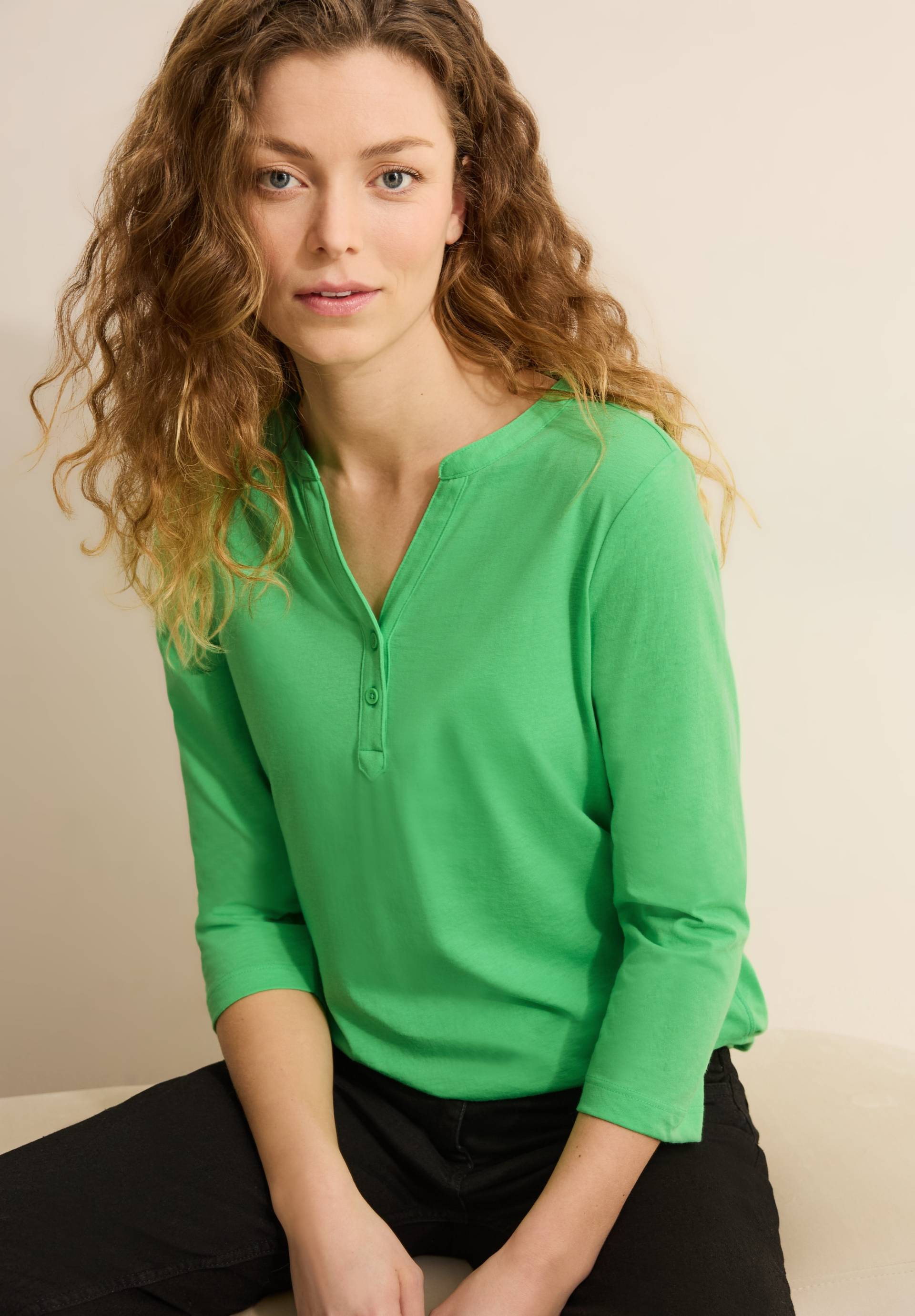 Cecil 3/4-Arm-Shirt, mit elastischem Bund Cecil 3/4-Arm-Shirt, mit elastischem Bund von Cecil