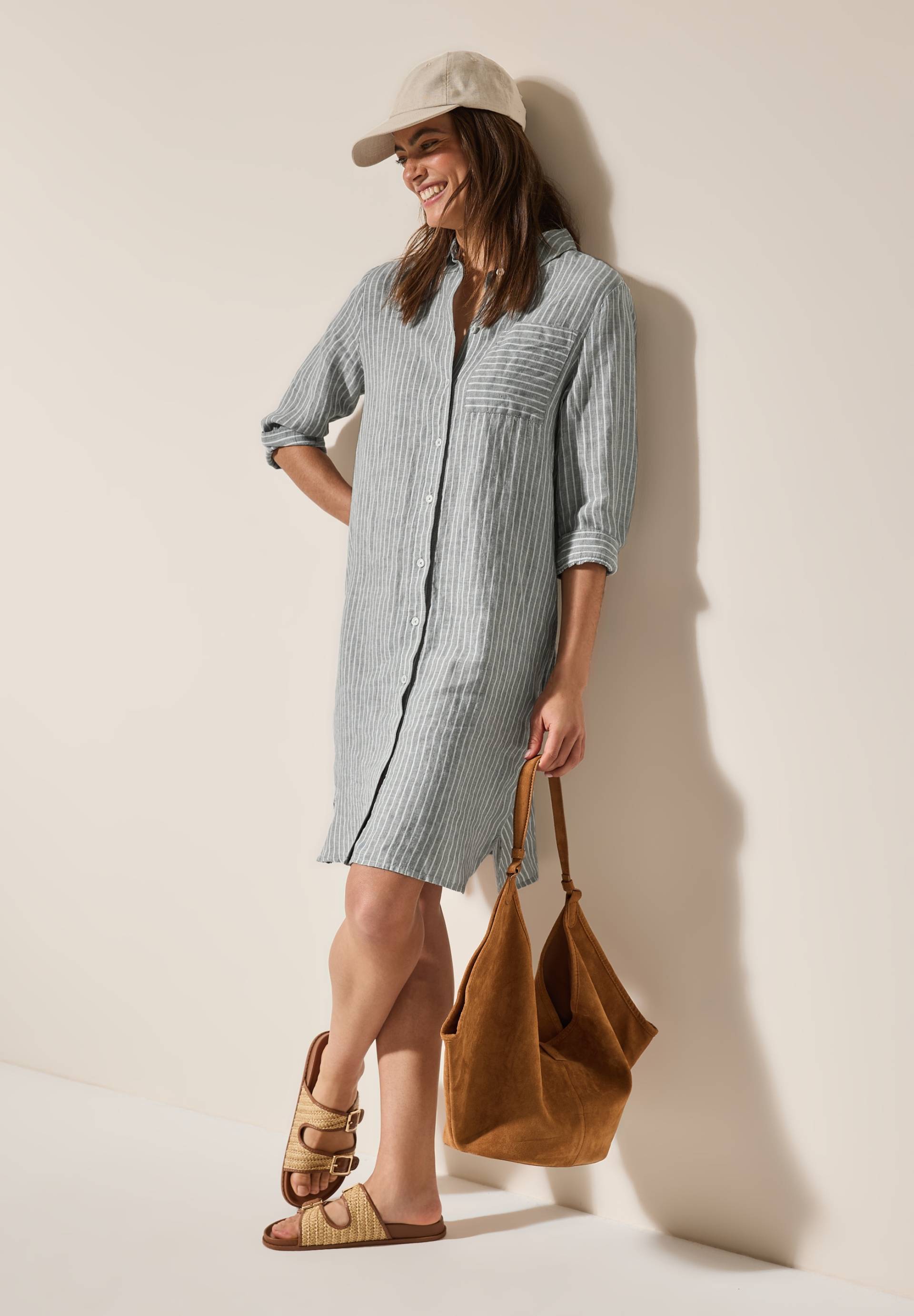 Cecil Blusenkleid, mit 3/4-Arm und im Streifen-Look von Cecil