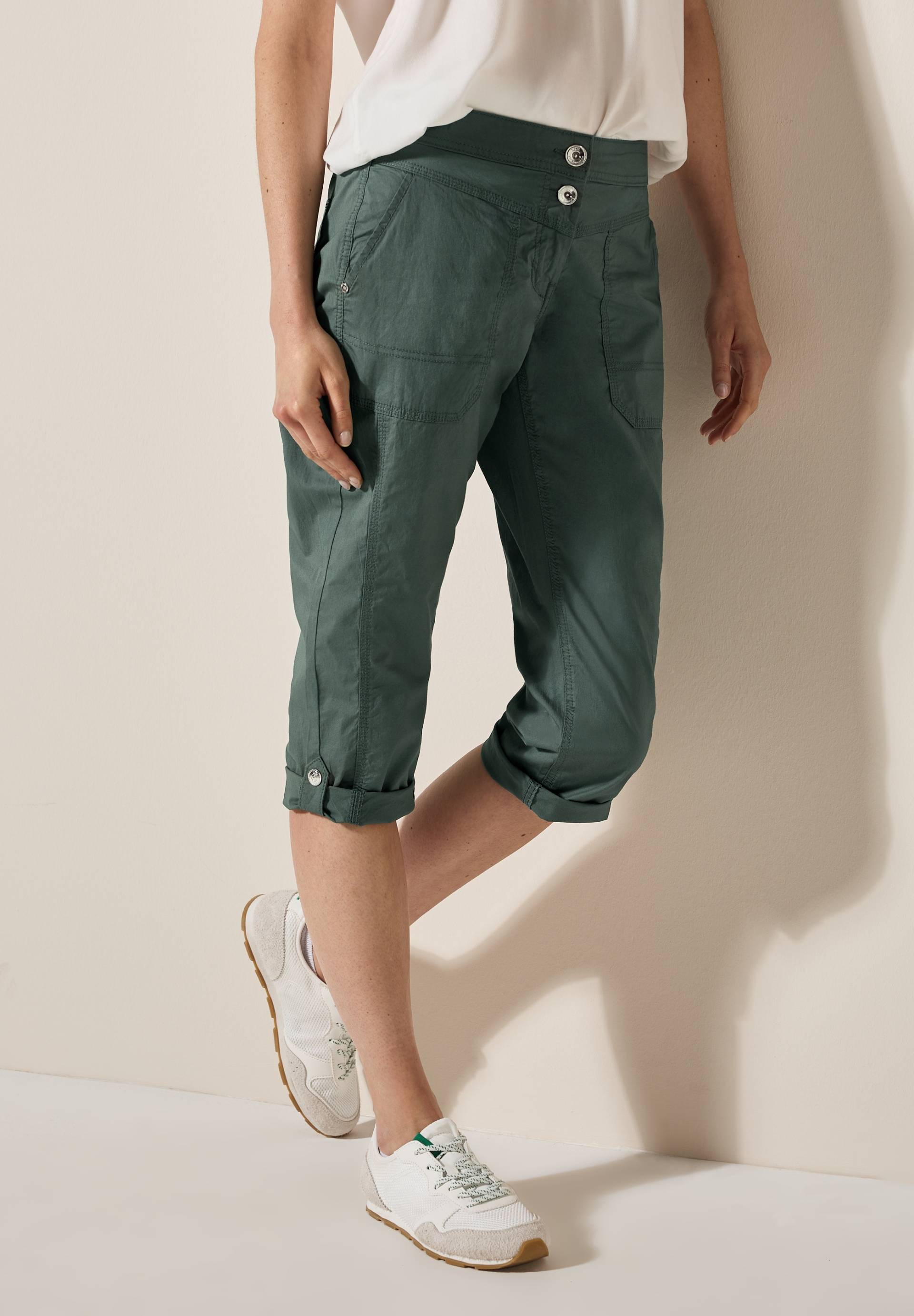 Cecil Caprihose »Style New York«, mit Knopfdetails am Bund von Cecil