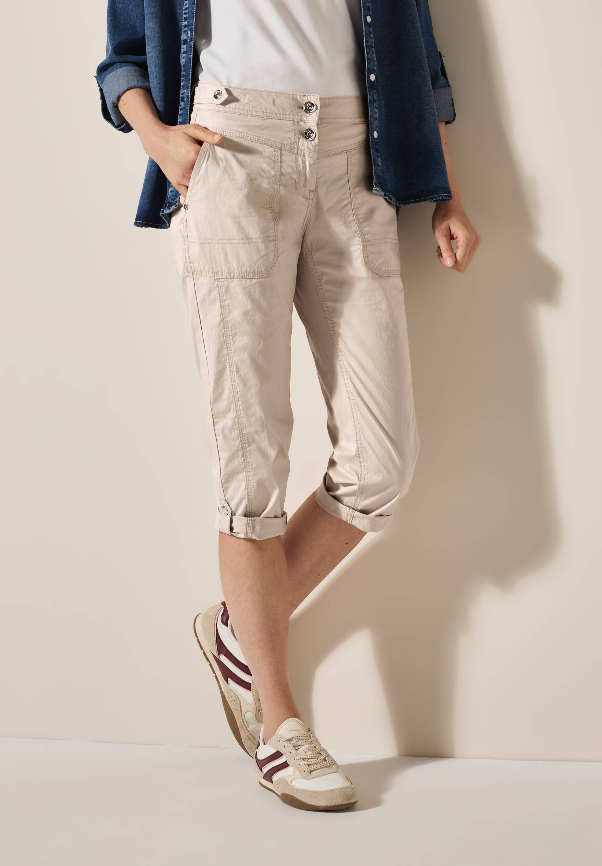 Cecil Caprihose »Style New York«, mit Knopfdetails am Bund von Cecil