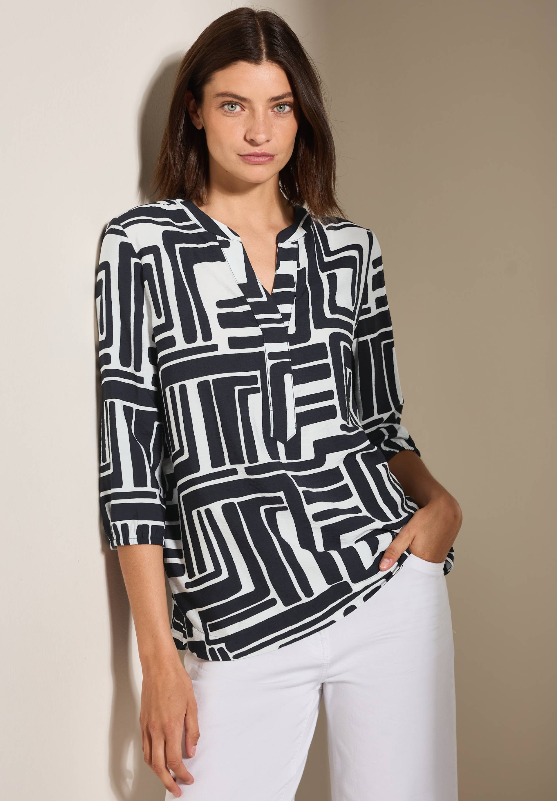 Cecil Druckbluse, mit grafischem Muster Cecil Druckbluse, mit grafischem Muster von Cecil
