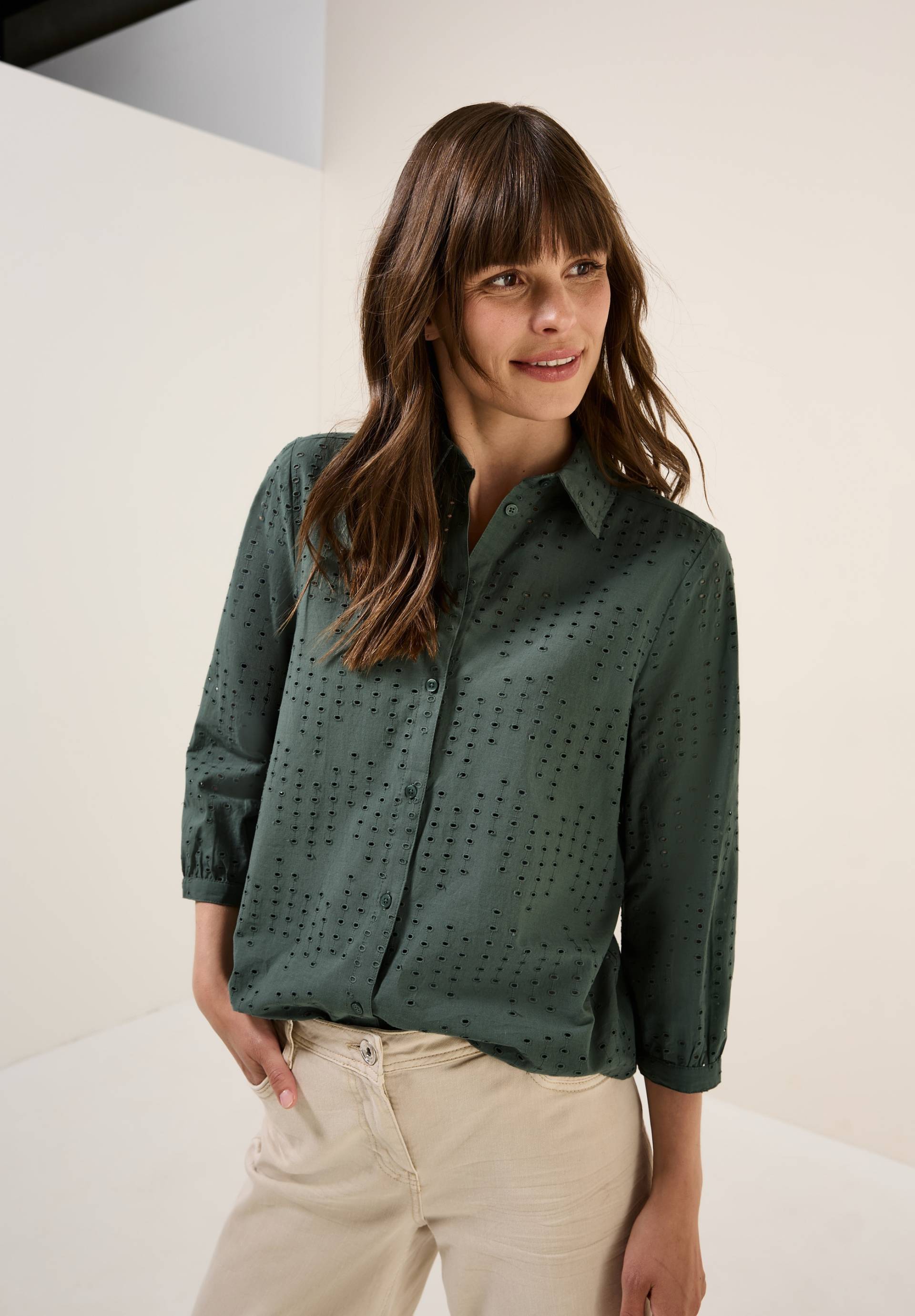 Cecil Hemdbluse, mit Lochstickerei von Cecil