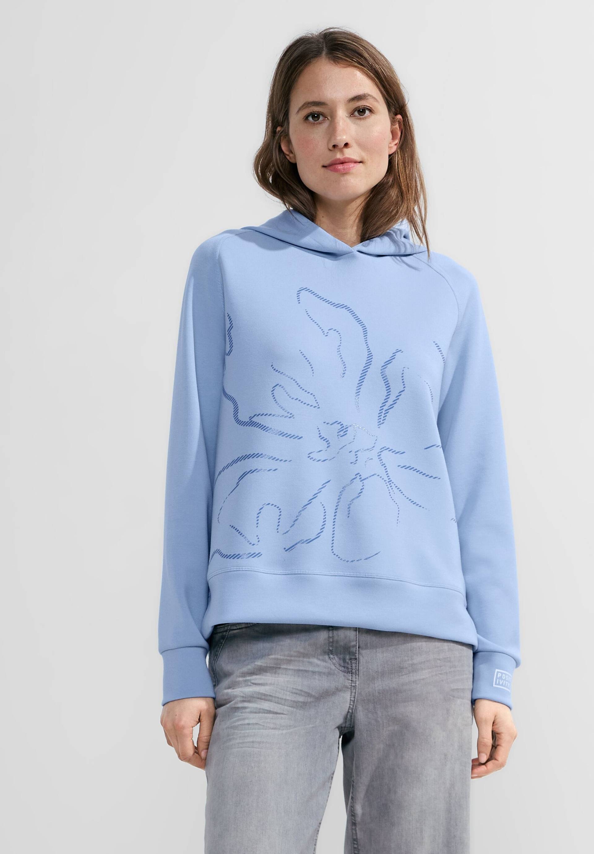 Cecil Hoodie, mit floralem Frontprint von Cecil