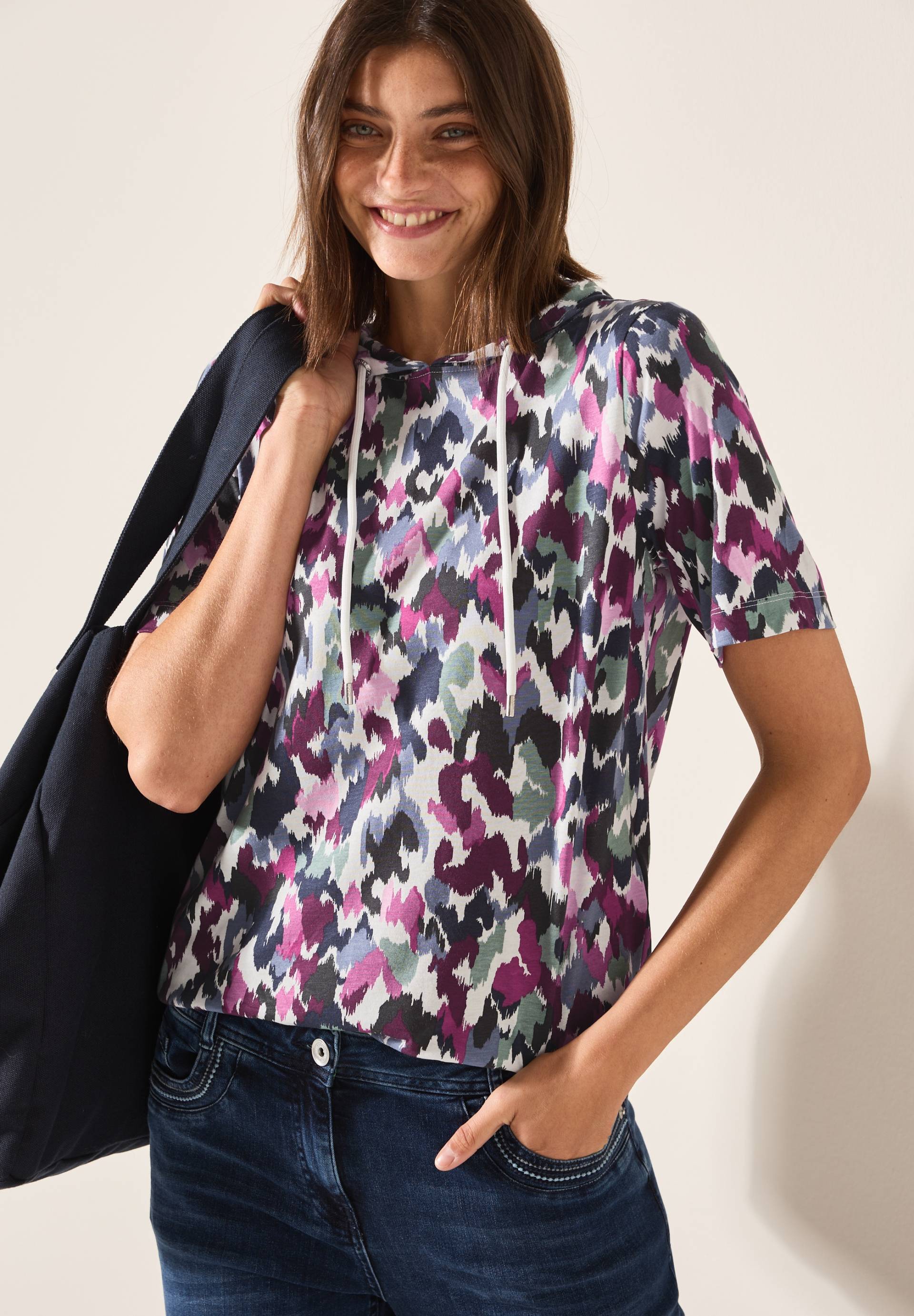 Cecil Kapuzenshirt, mit grafischem Muster von Cecil