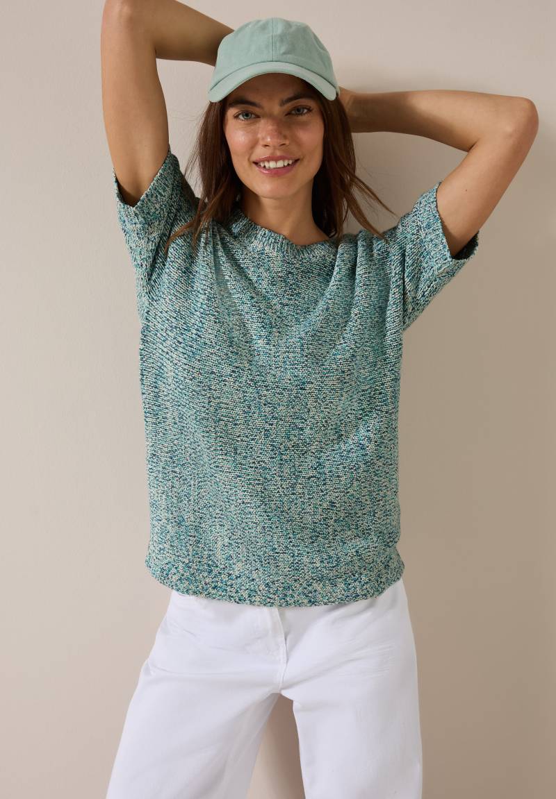 Cecil Kurzarmpullover, aus Mouliné von Cecil